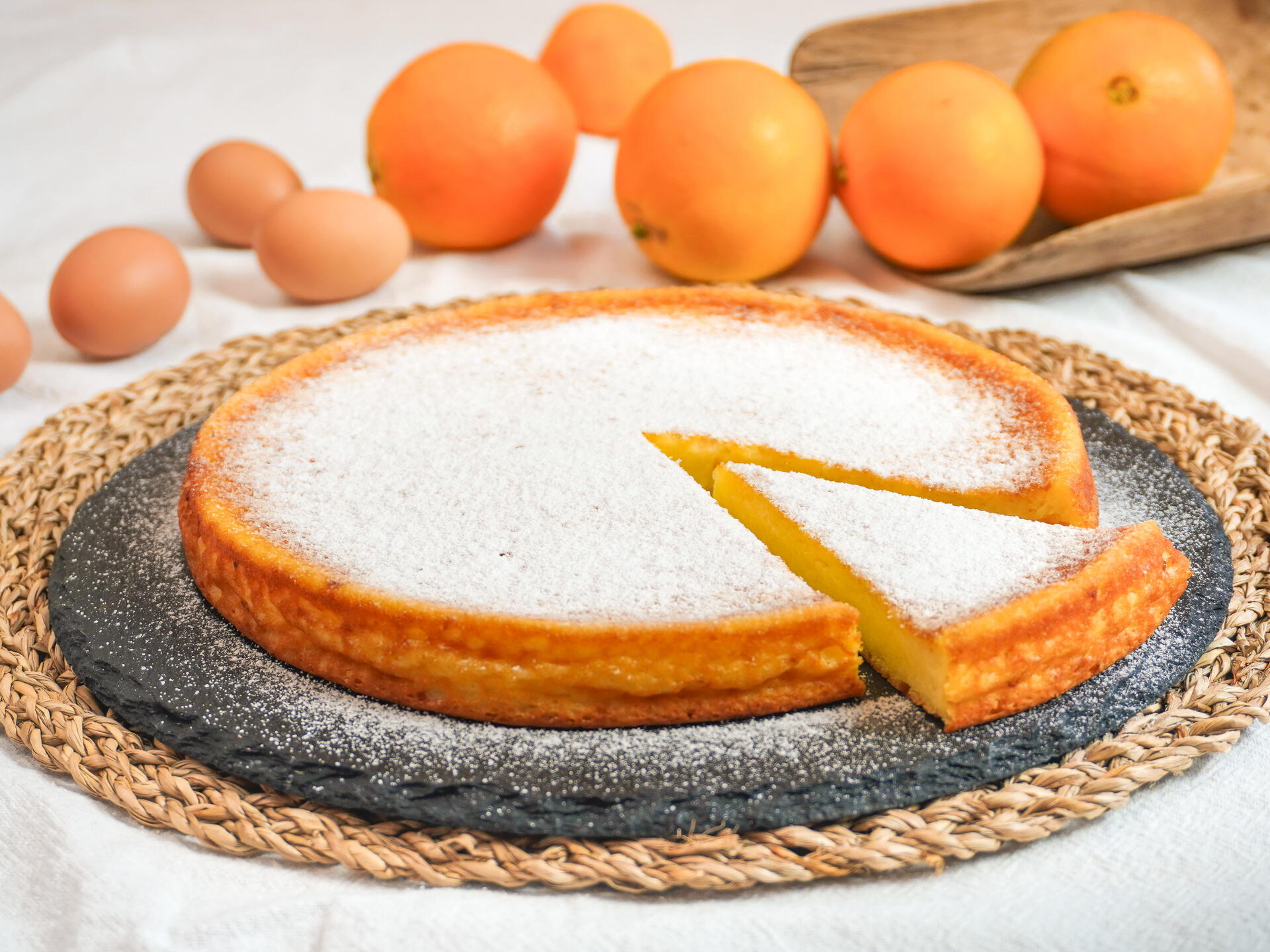 Gâteau moelleux à la ricotta et aux oranges