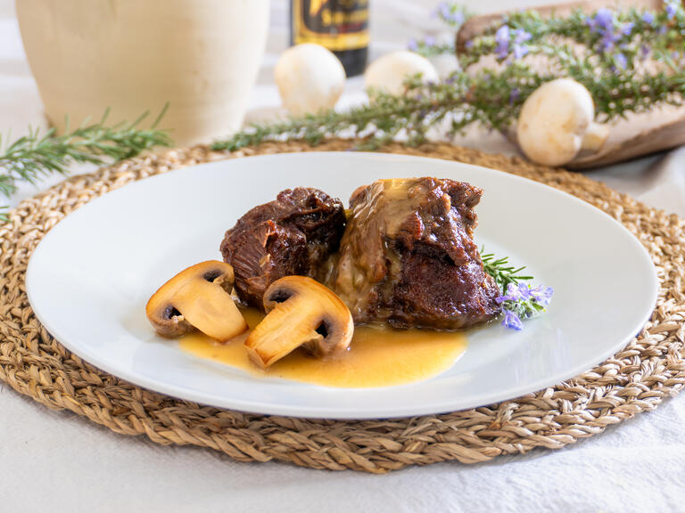 Joue de bœuf à la bière