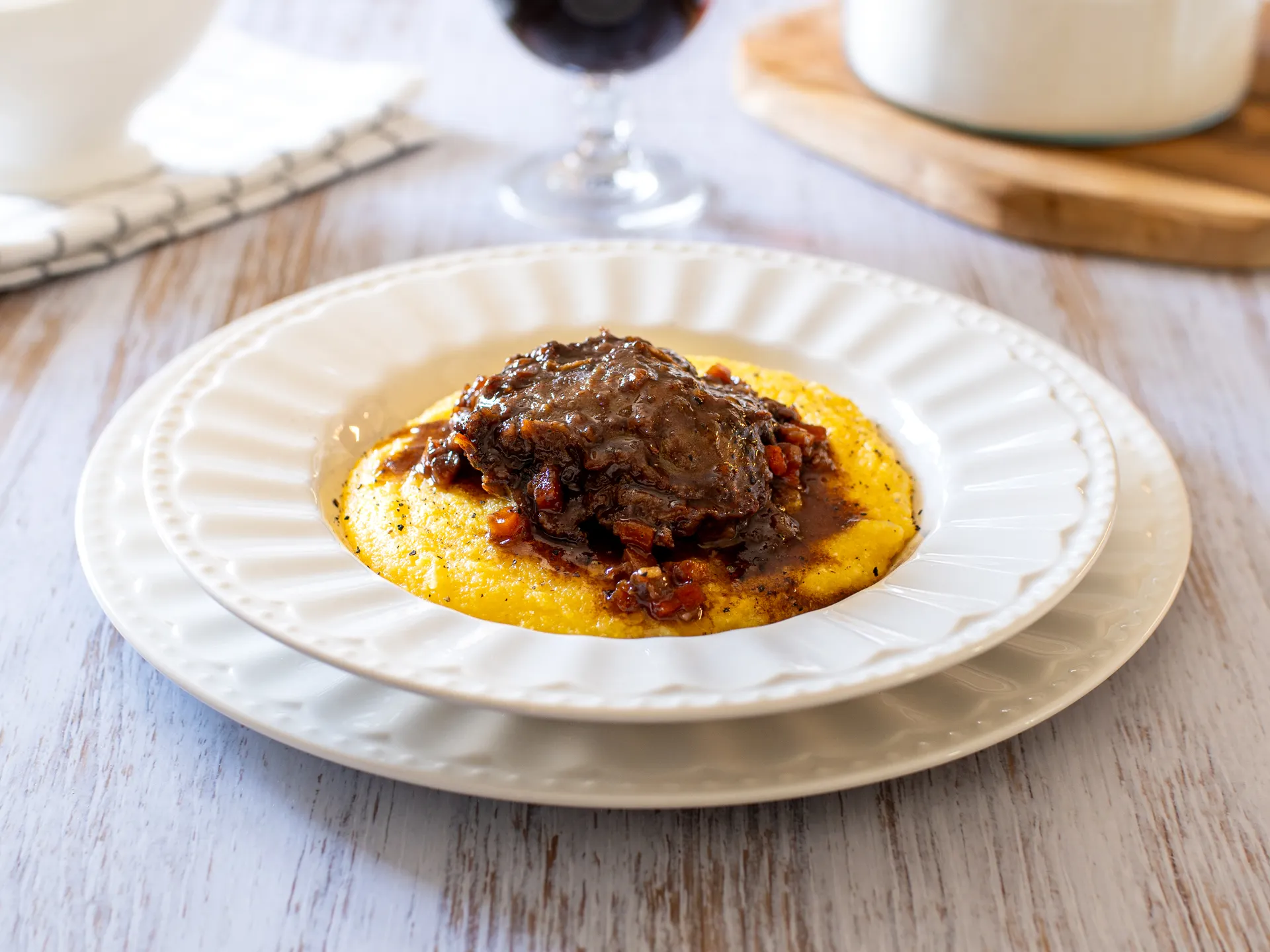 Recette Joue de porc au vin rouge