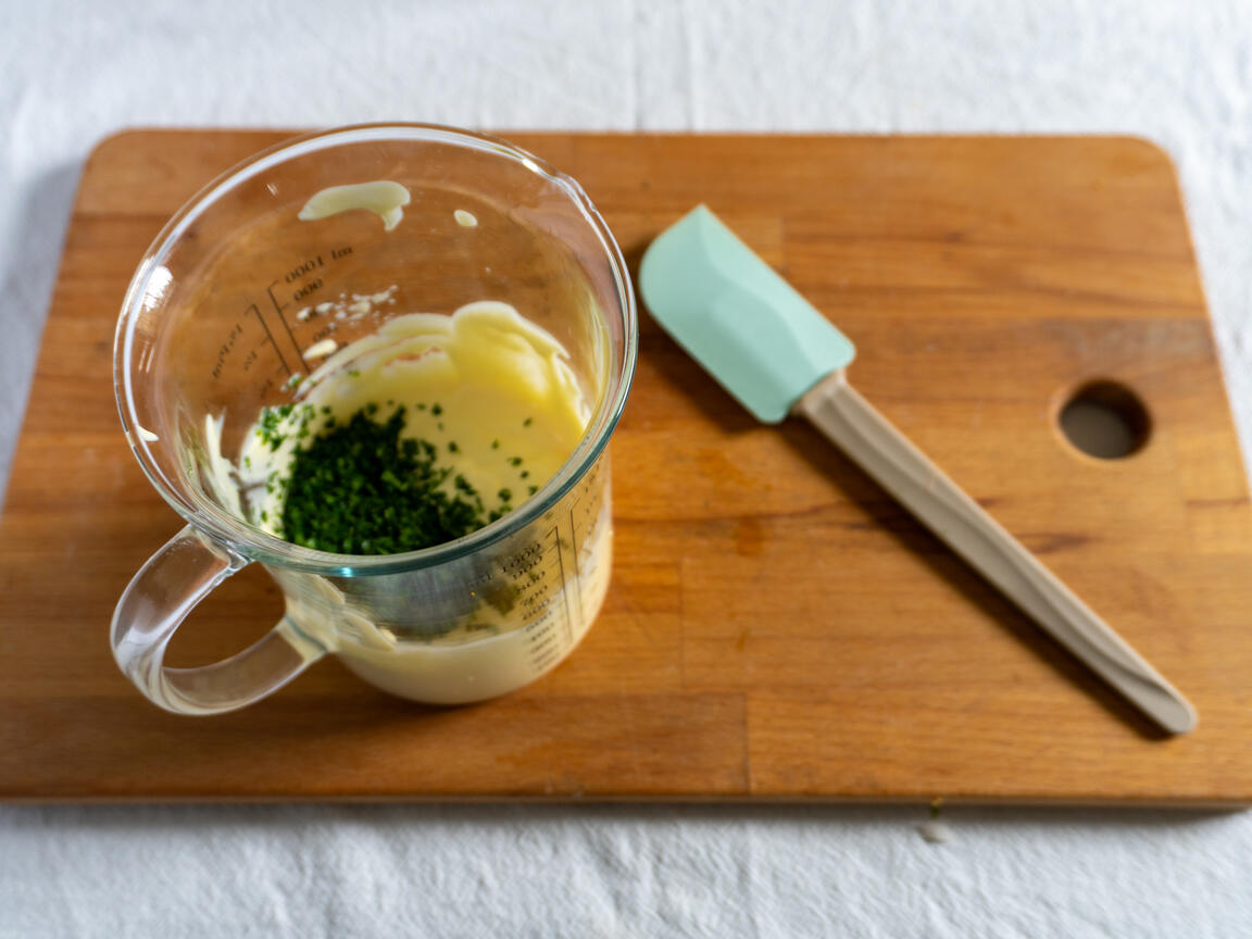 Mayonnaise au persil - étape 3