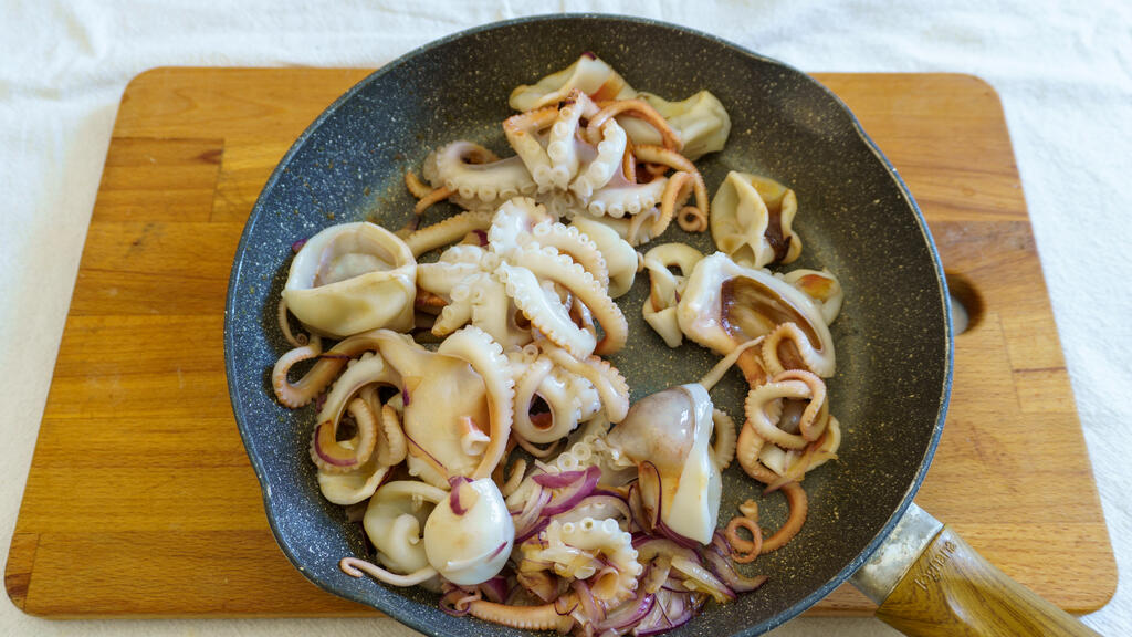 Moscardini en salsa de tomate - étape 3