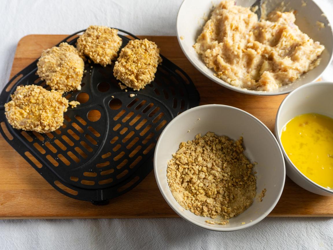 Nuggets de poulet à la friteuse à air - étape 7