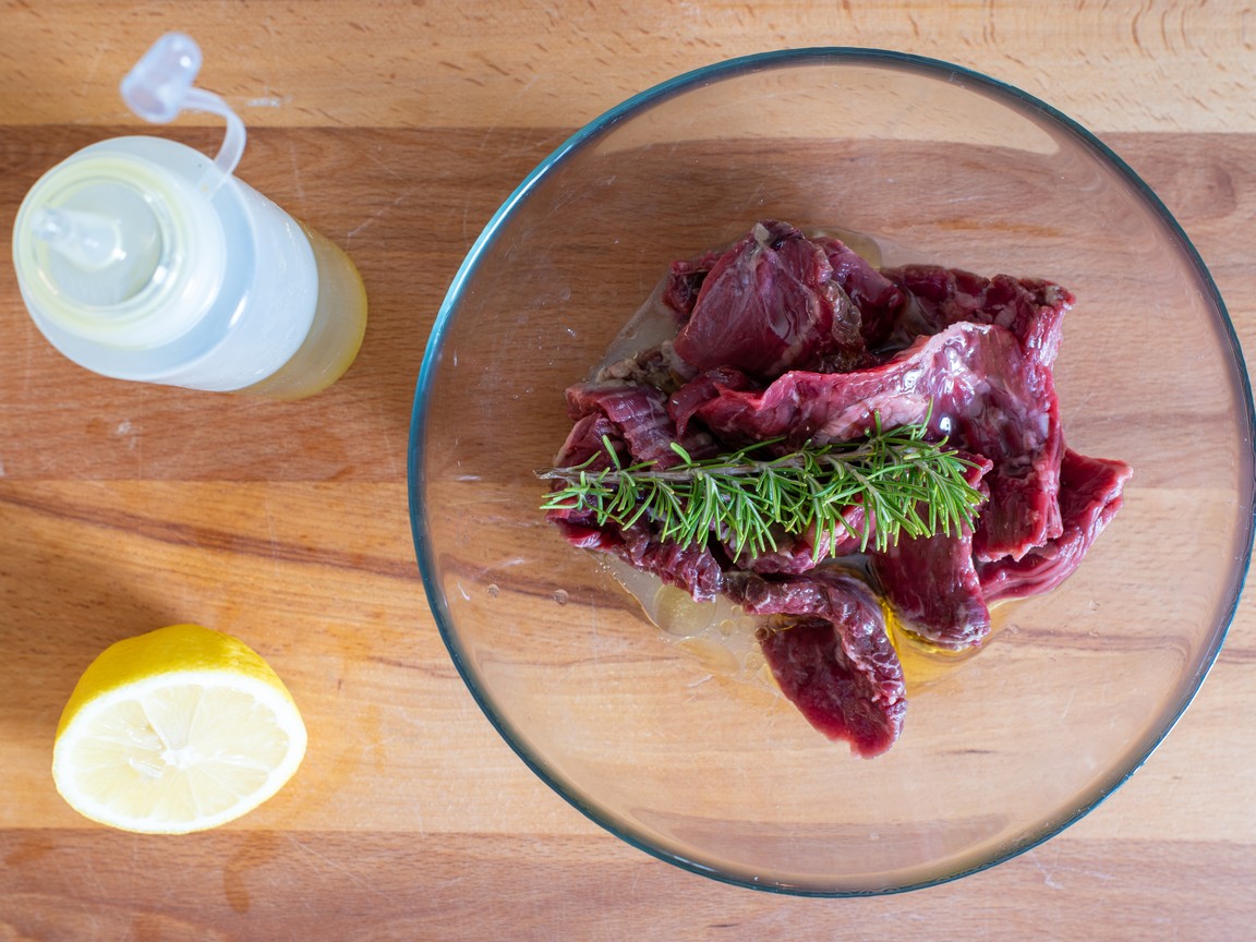 Onglet de bœuf mariné grillé - étape 2