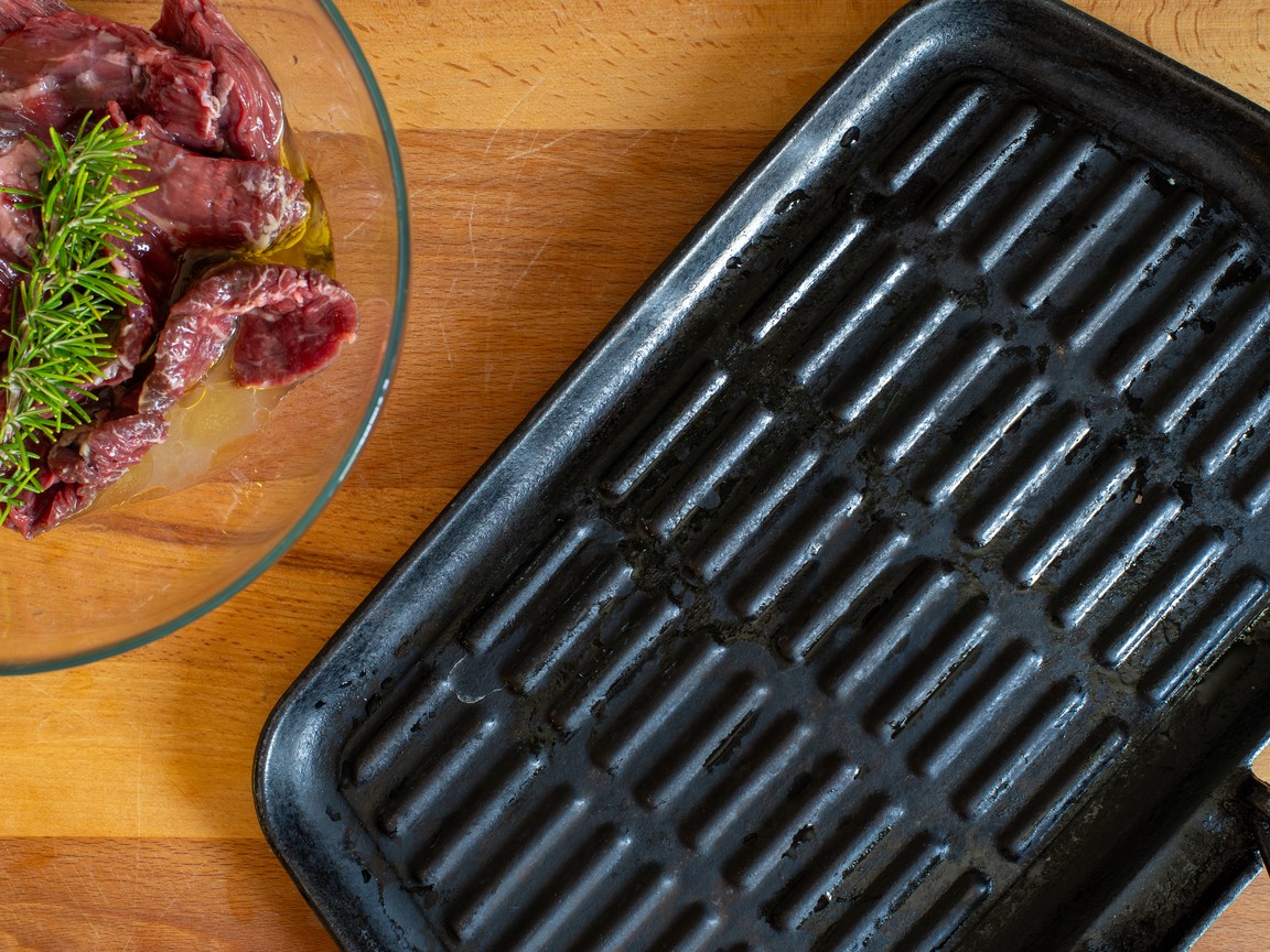 Onglet de bœuf mariné grillé - étape 3