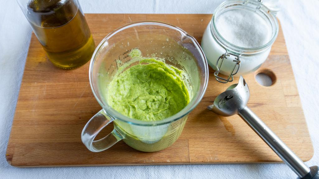 Pâtes à la crème et chips de courgettes - étape 5