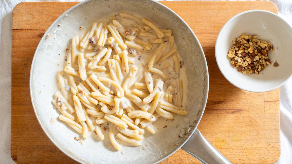 Pâtes au gorgonzola et aux noix