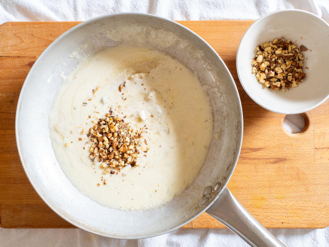Pâtes au gorgonzola et aux noix - étape 4