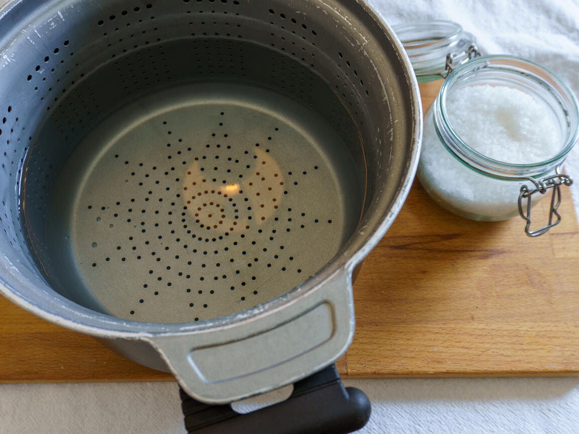 Pâtes au pesto de ricotta et noix - étape 1