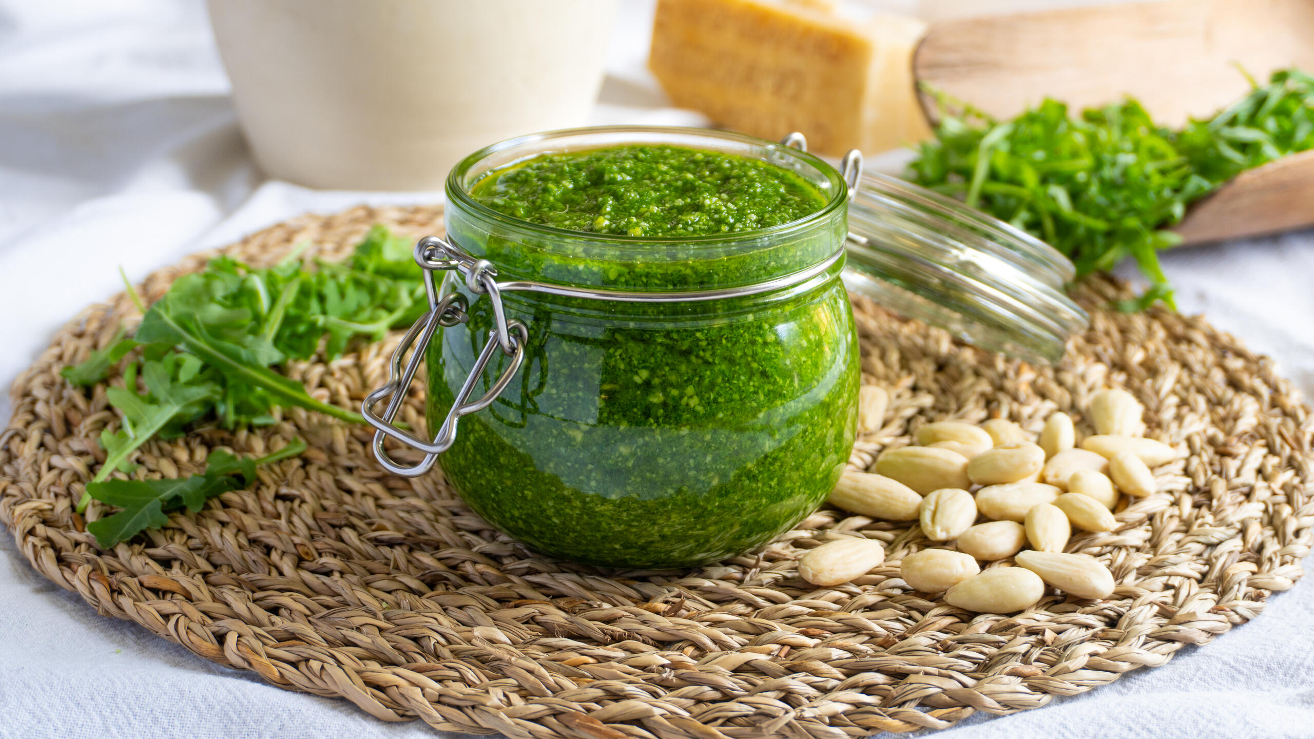 Pesto de roquette et amandes