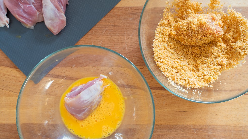 Poulet pané à la friteuse à air