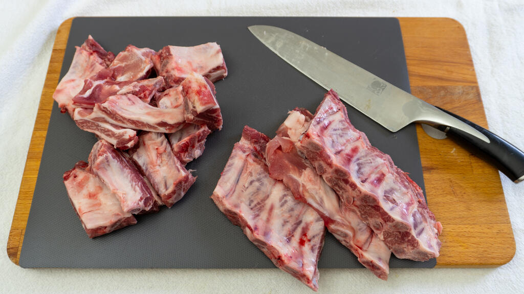 Ragoût de côtes de porc - étape 1