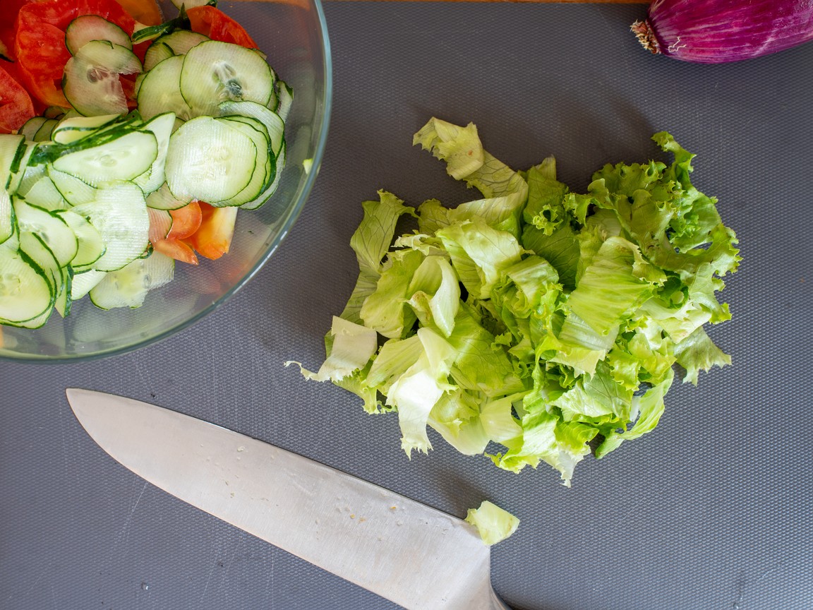 Salade grecque - étape 2