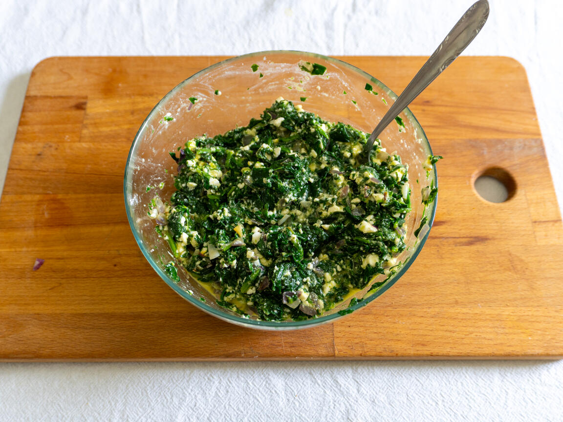 Spanakopita - étape 4