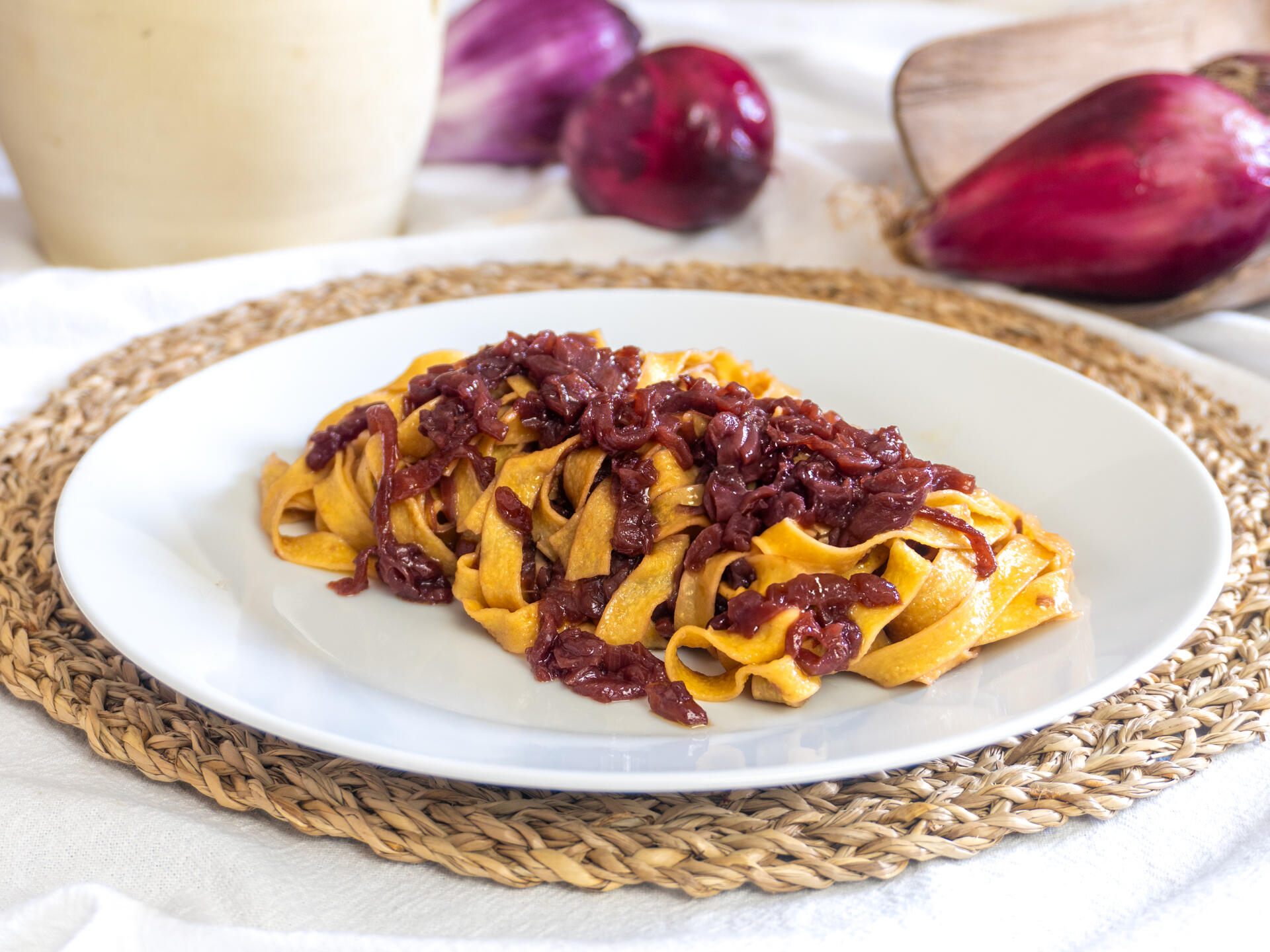 Tagliatelles à l'oignon de Tropea