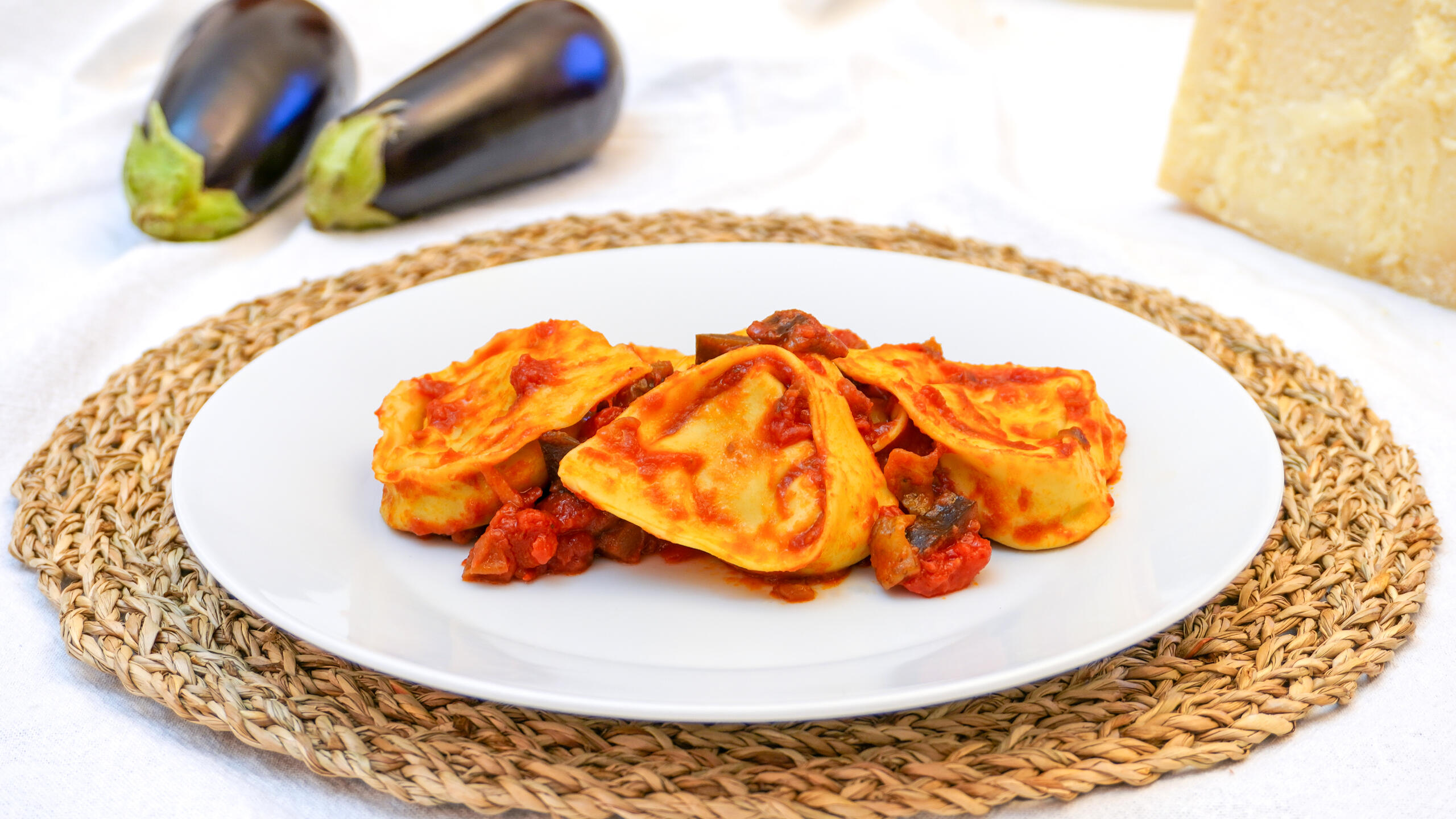 Tortelli aux aubergines
