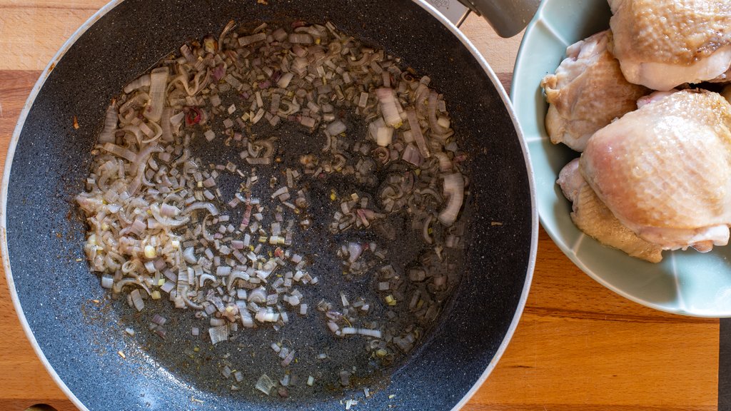 Poulet aux champignons