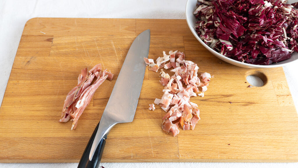 Risotto au radicchio et speck