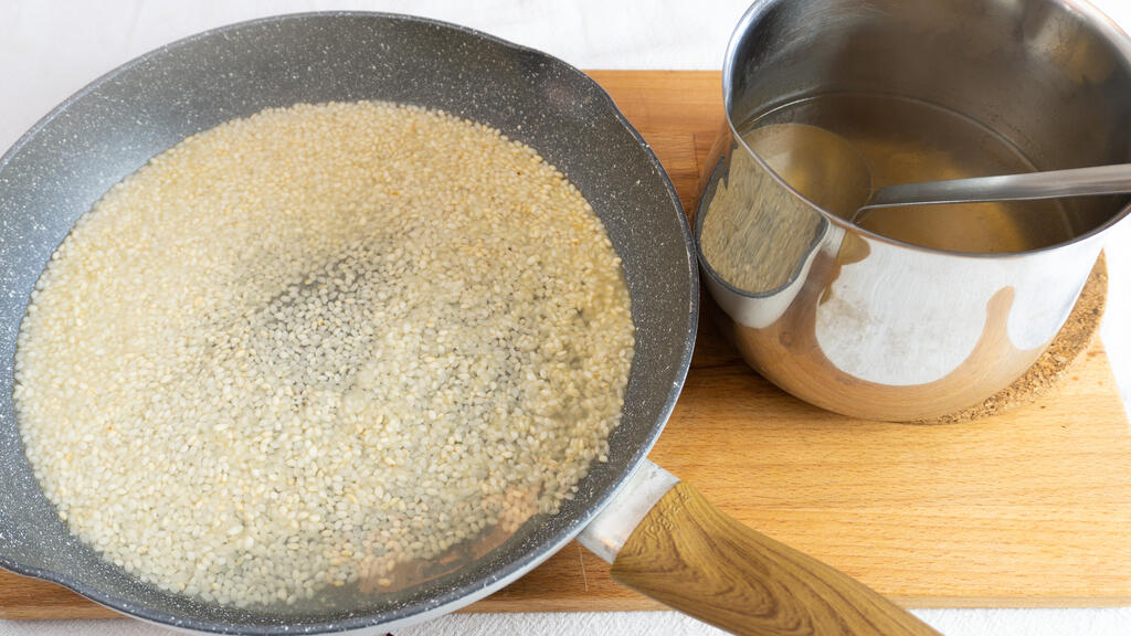 Risotto au radicchio et speck