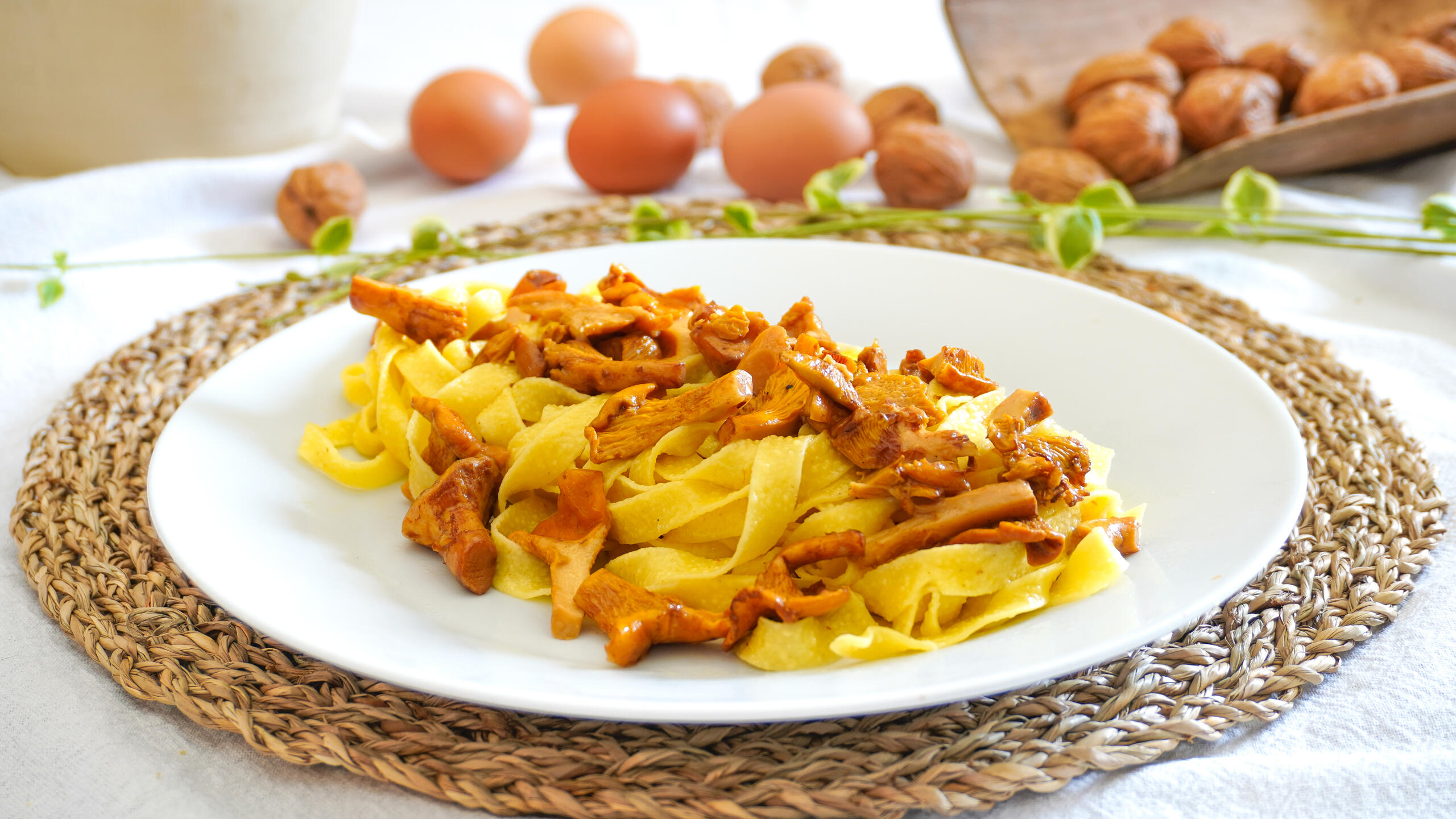 Tagliatelles aux girolles