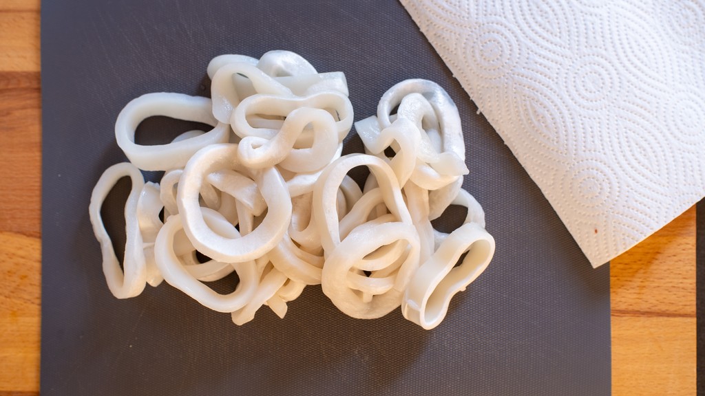 Anelli di totano in friggitrice ad aria