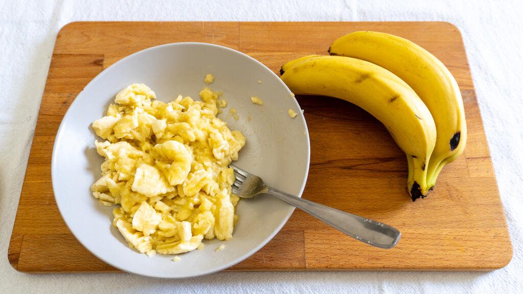 Banana bread senza burro - passo 1