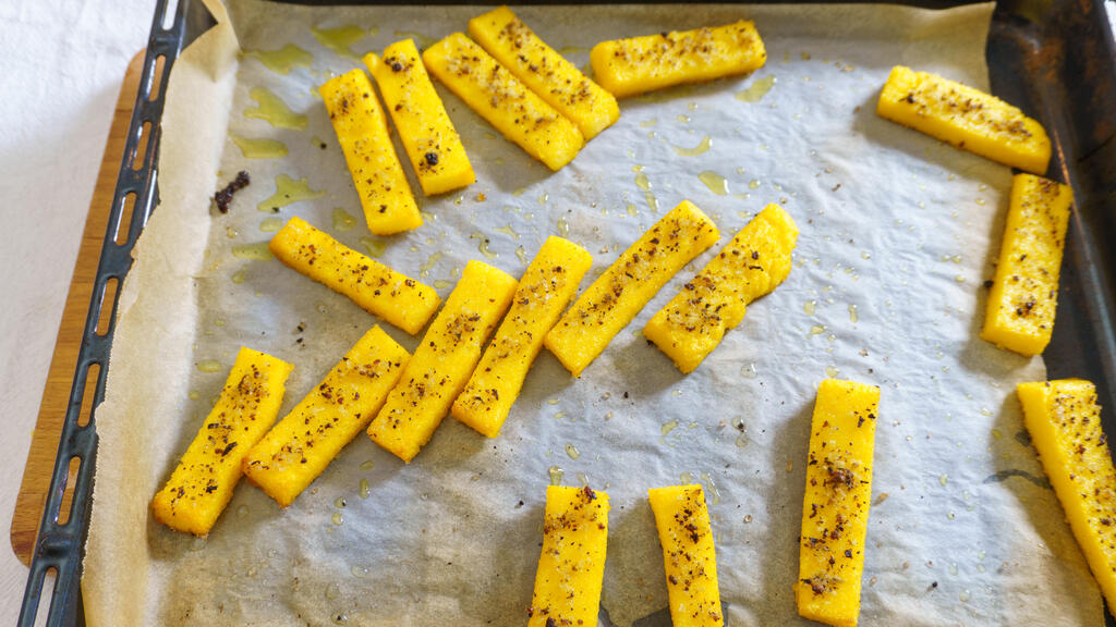 Bastoncini di polenta al forno - passo 6