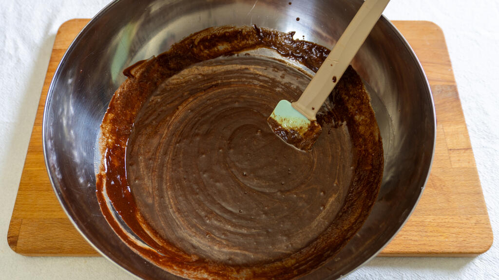 Brownies al cioccolato e noci - passo 3