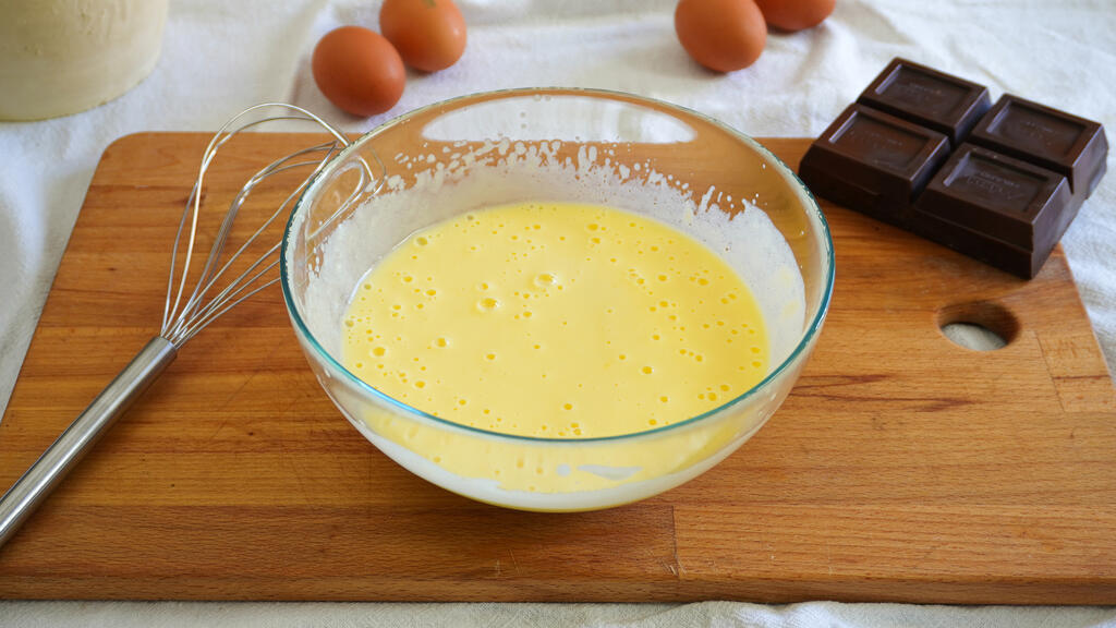 Ciambella al cioccolato - passo 1