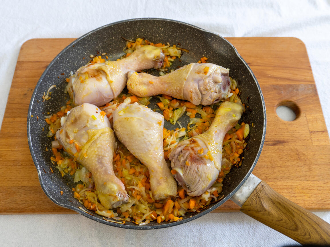 Cosce di pollo alla birra - passo 2