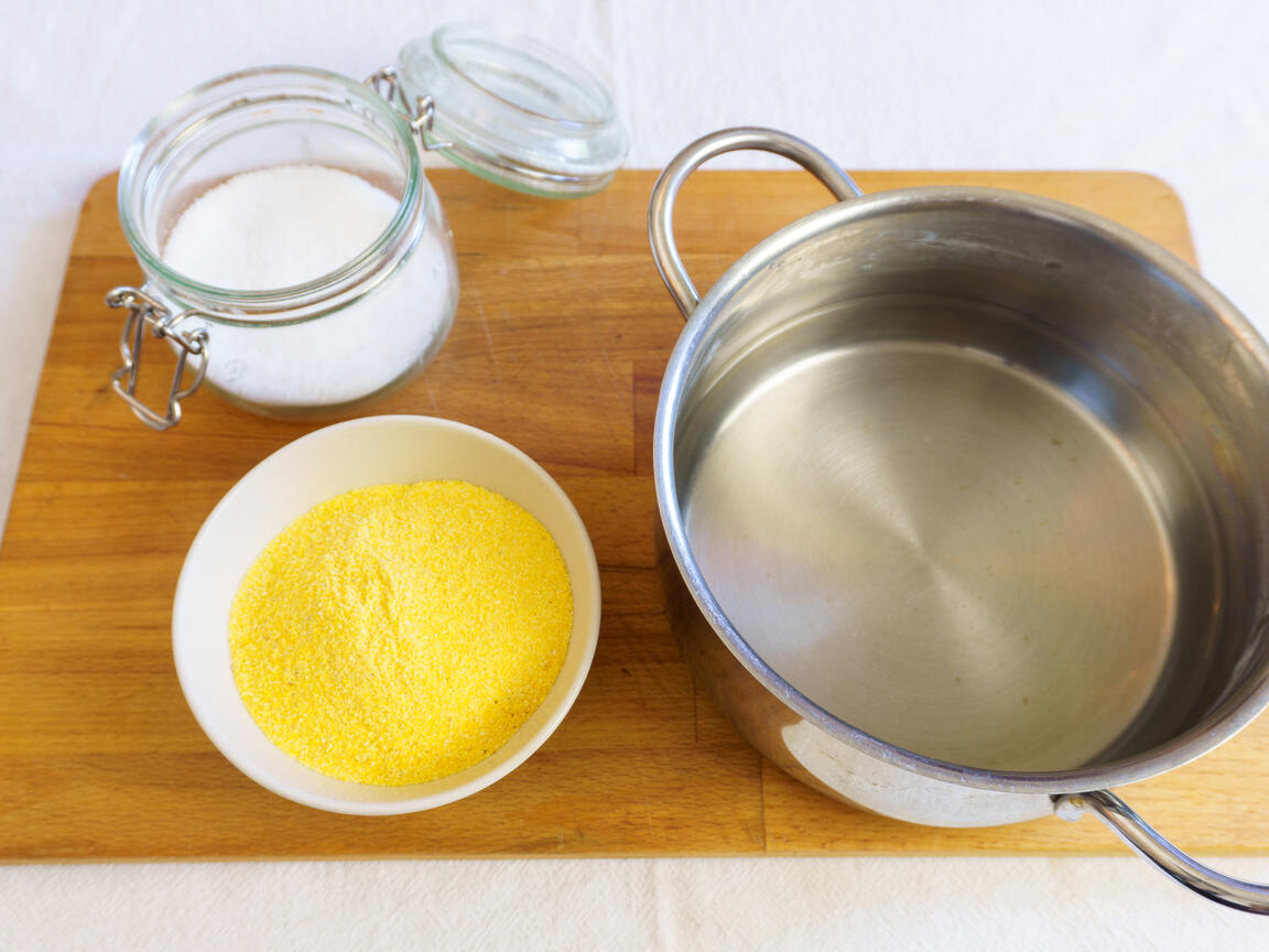 Crostini di polenta - passo 1