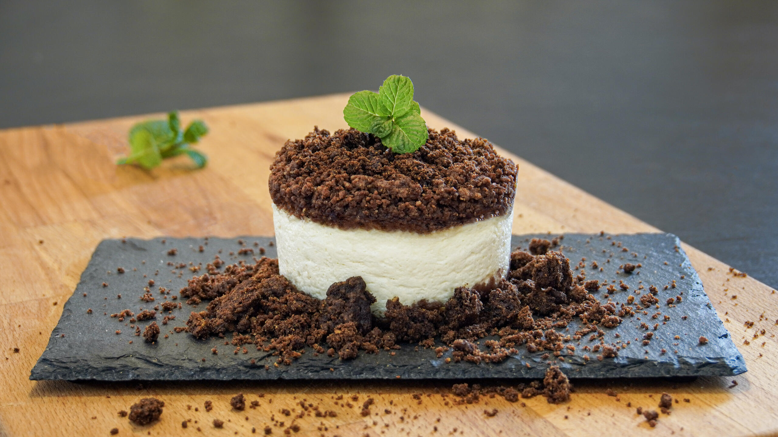 Crumble cacao e ricotta