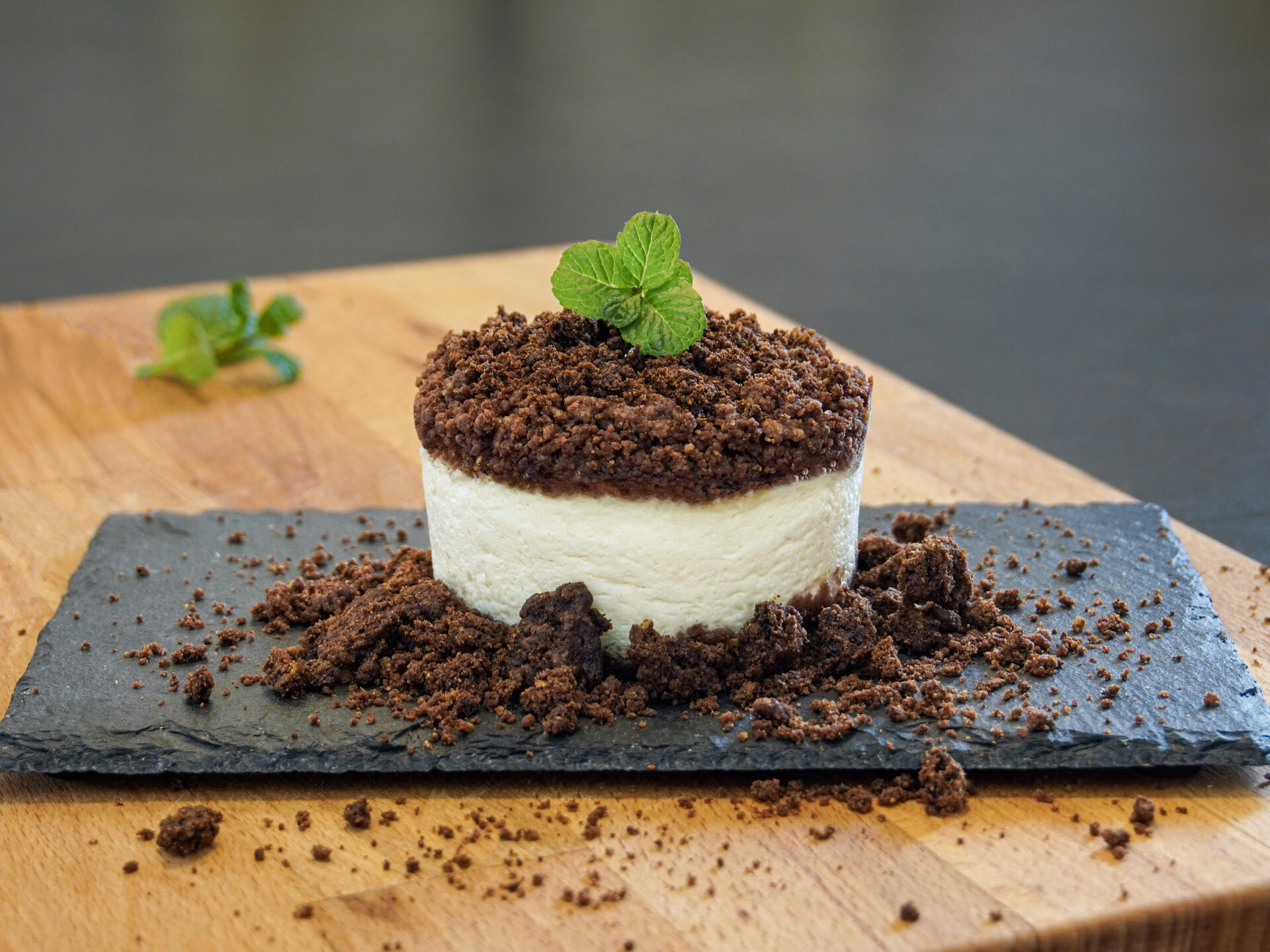 Crumble cacao e ricotta