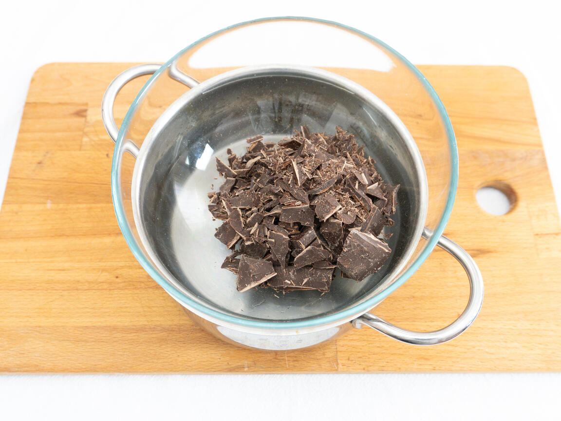 Farro soffiato al cioccolato - passo 3