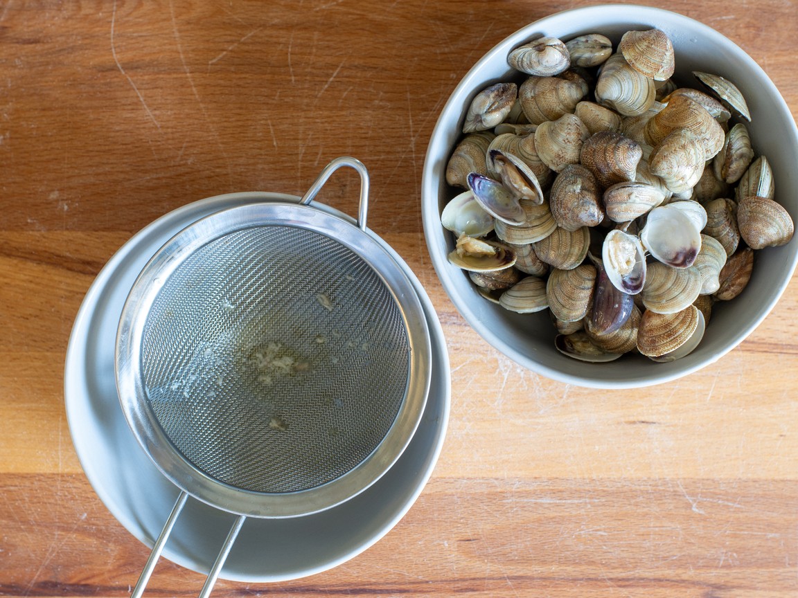 Fregola alle vongole - passo 3