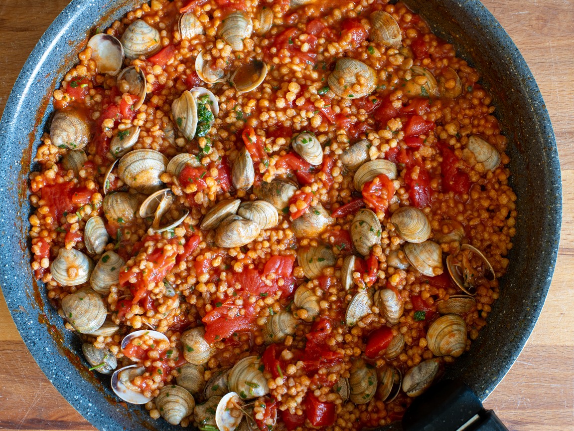 Fregola alle vongole - passo 6
