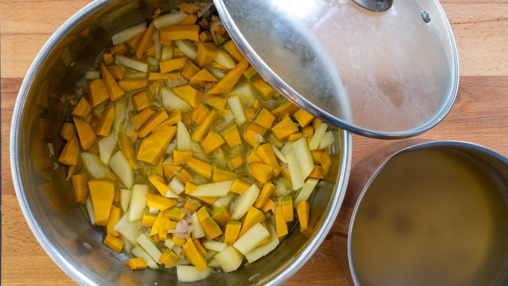 Fregola con zucca e patate