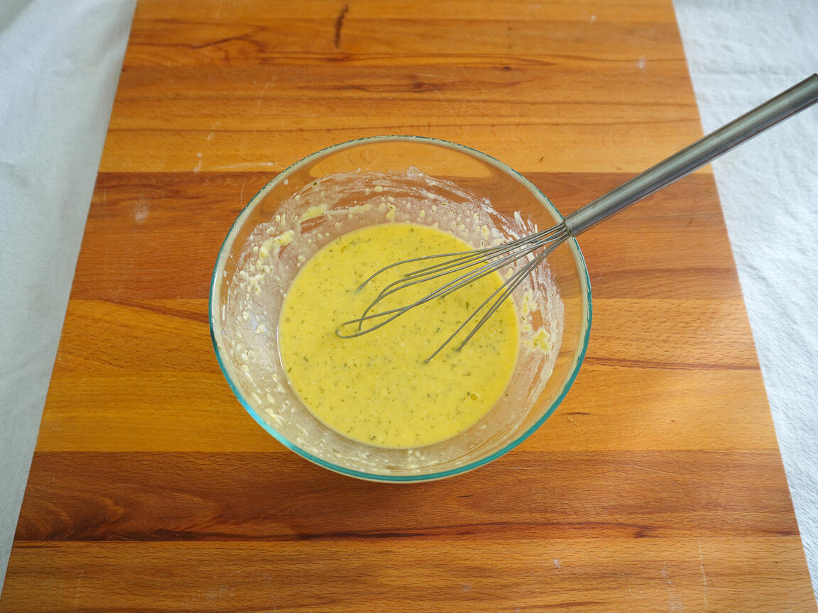 Frittatensuppe - passo 1