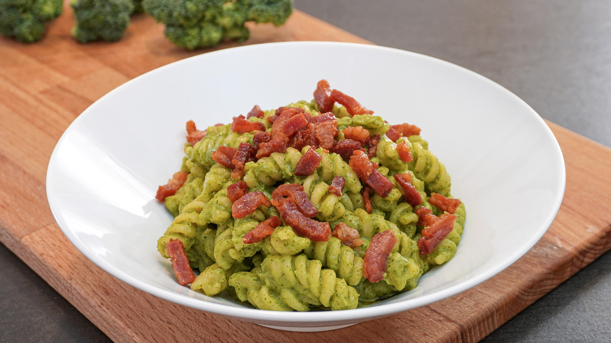 Fusilli broccoli e pancetta