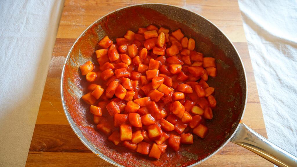 Gnocchi di patate al pomodoro - passo 5