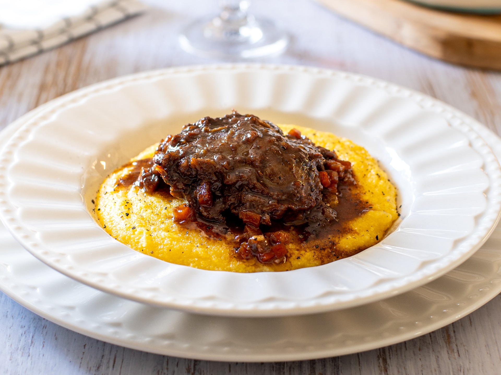 Guancia di maiale al vino rosso