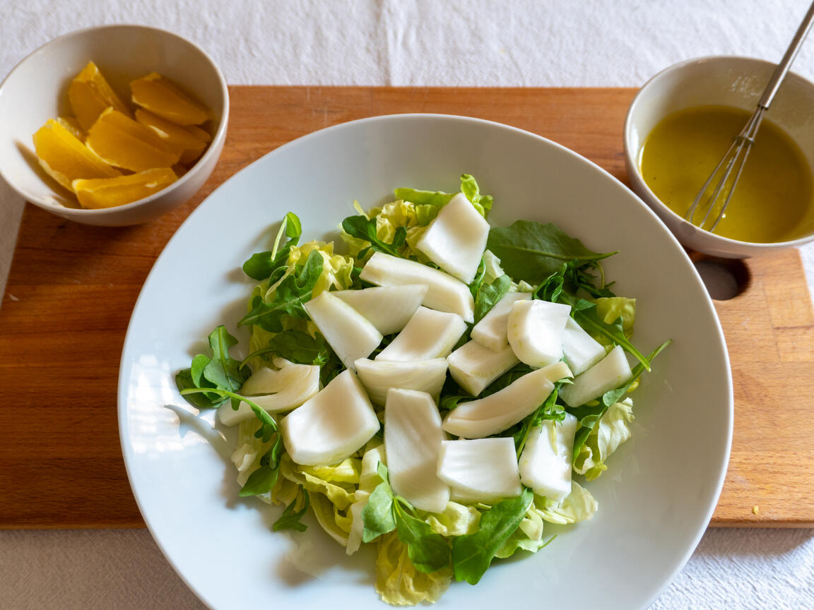 Insalata di finocchi e arance con vinaigrette - passo 5