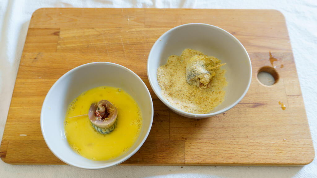 Involtini di sgombro ripieni - passo 5
