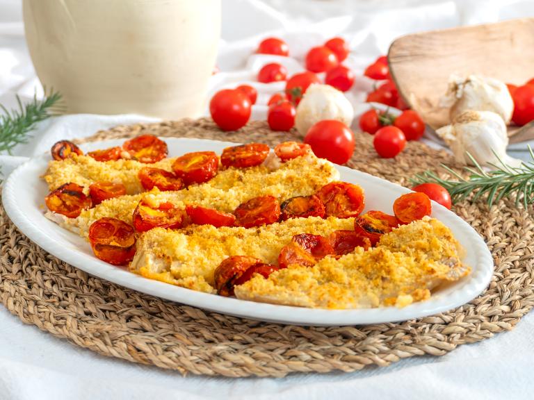 Merluzzo gratinato in friggitrice ad aria