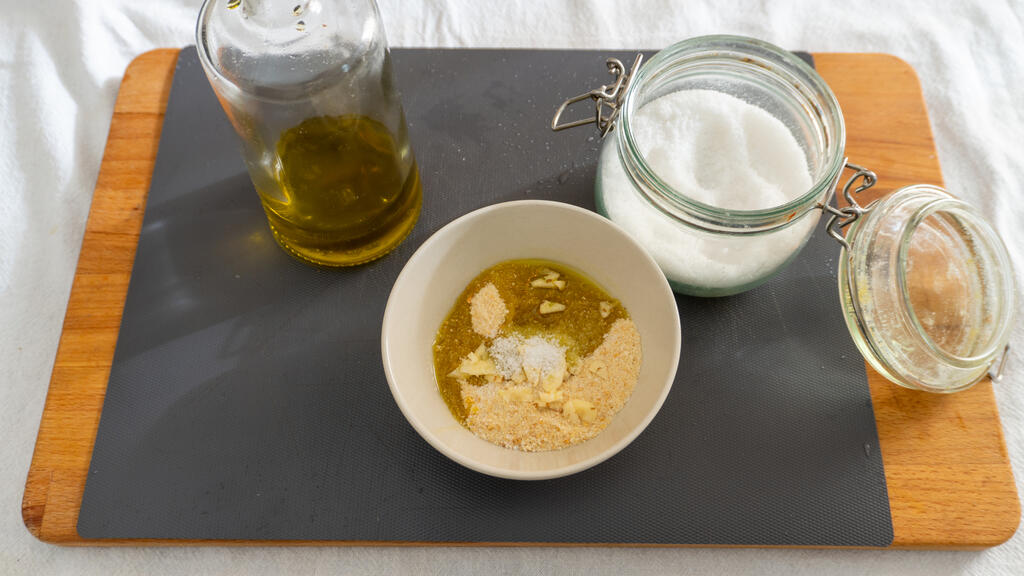 Merluzzo gratinato in friggitrice ad aria - passo 1