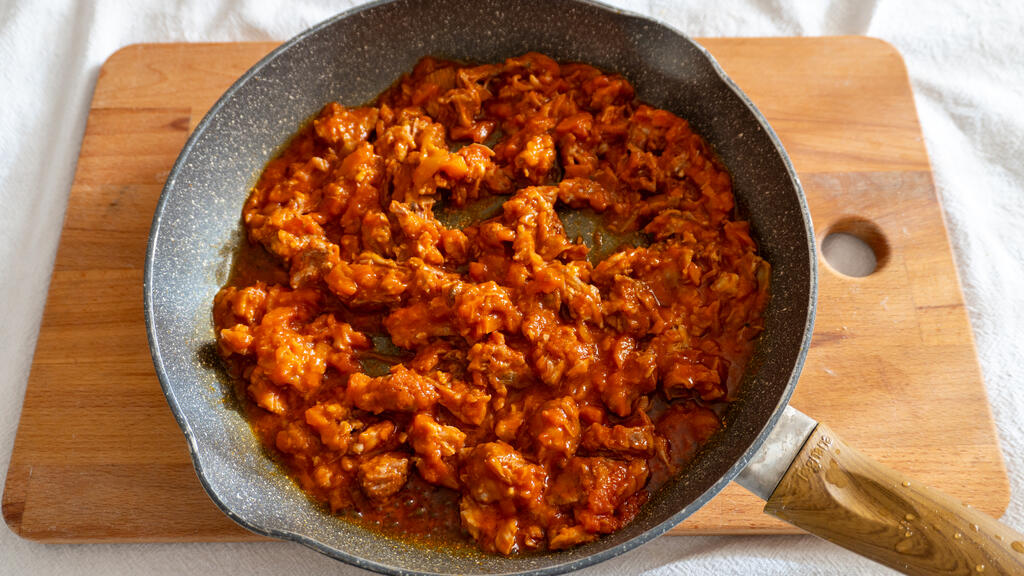 Pappardelle al ragù di costine - passo 2