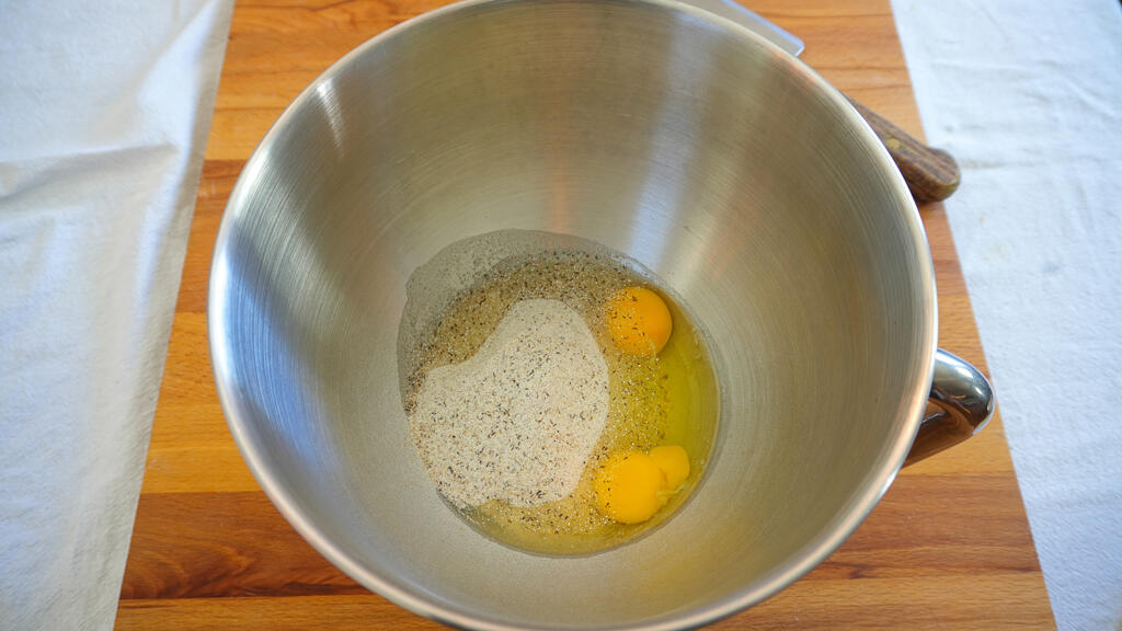 Pappardelle di grano saraceno con fonduta di Asiago e noci