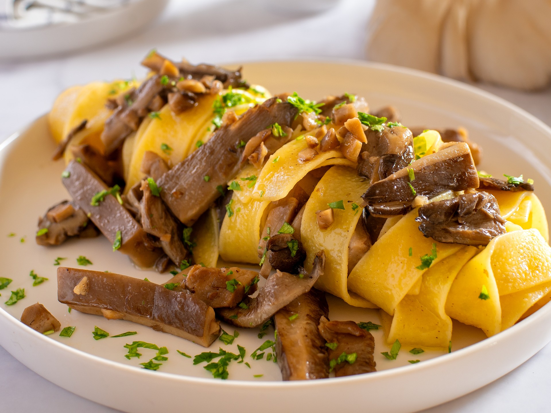 Pasta ai funghi Pleurotus
