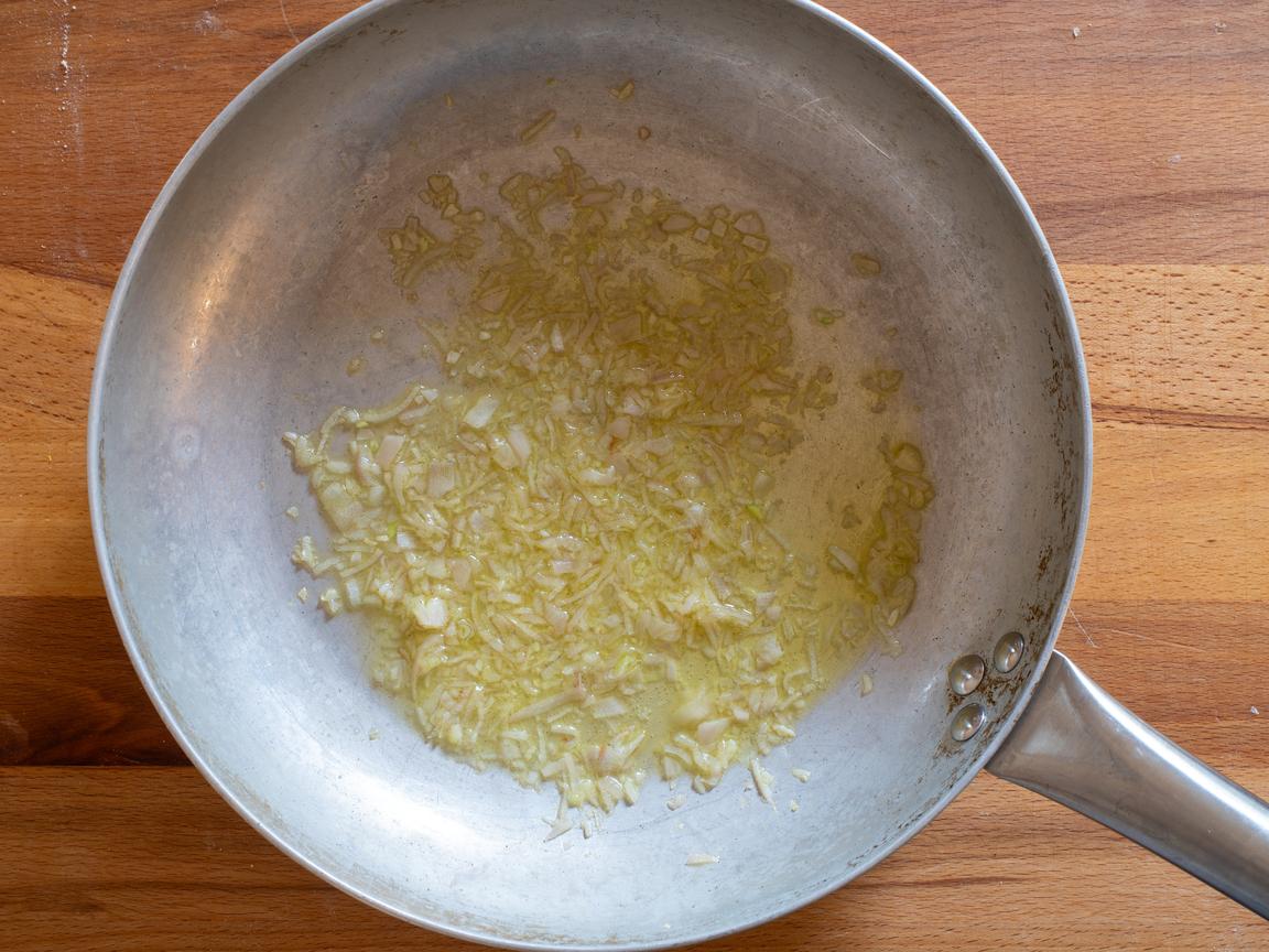 Pasta al curry - passo 2