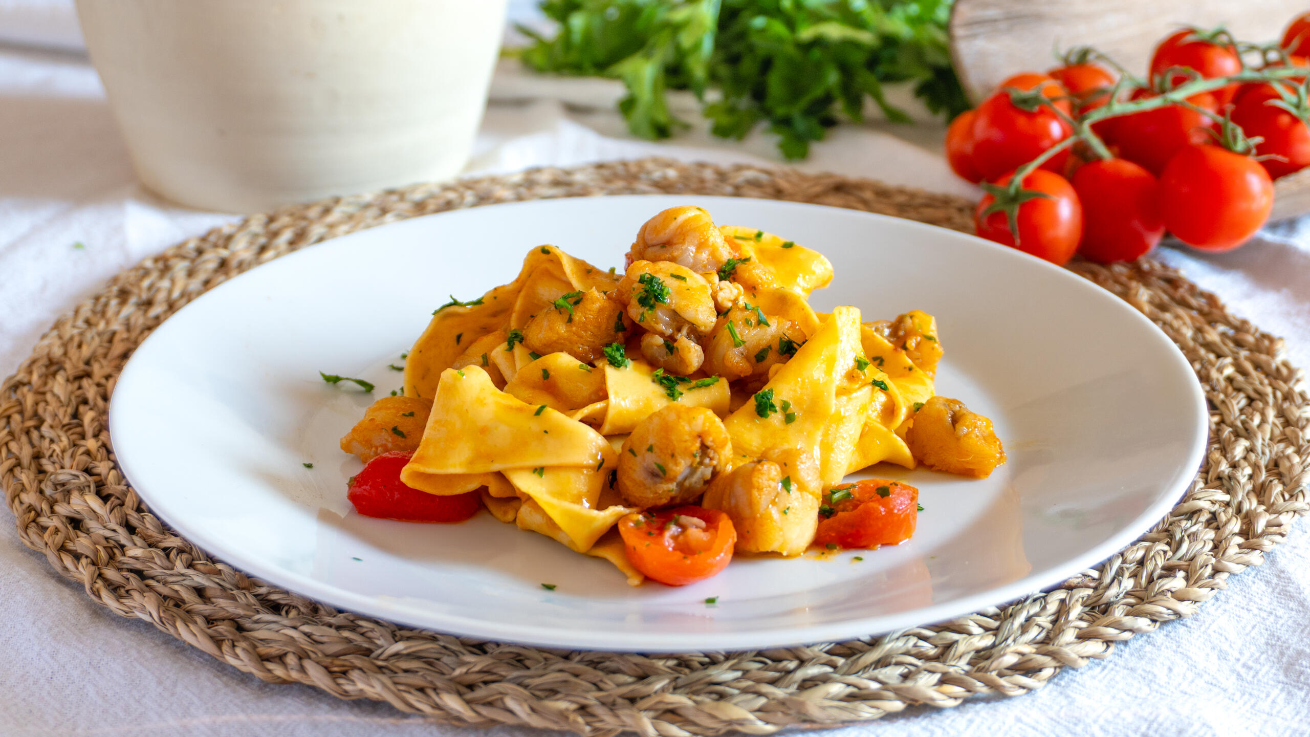 Pasta alla rana pescatrice