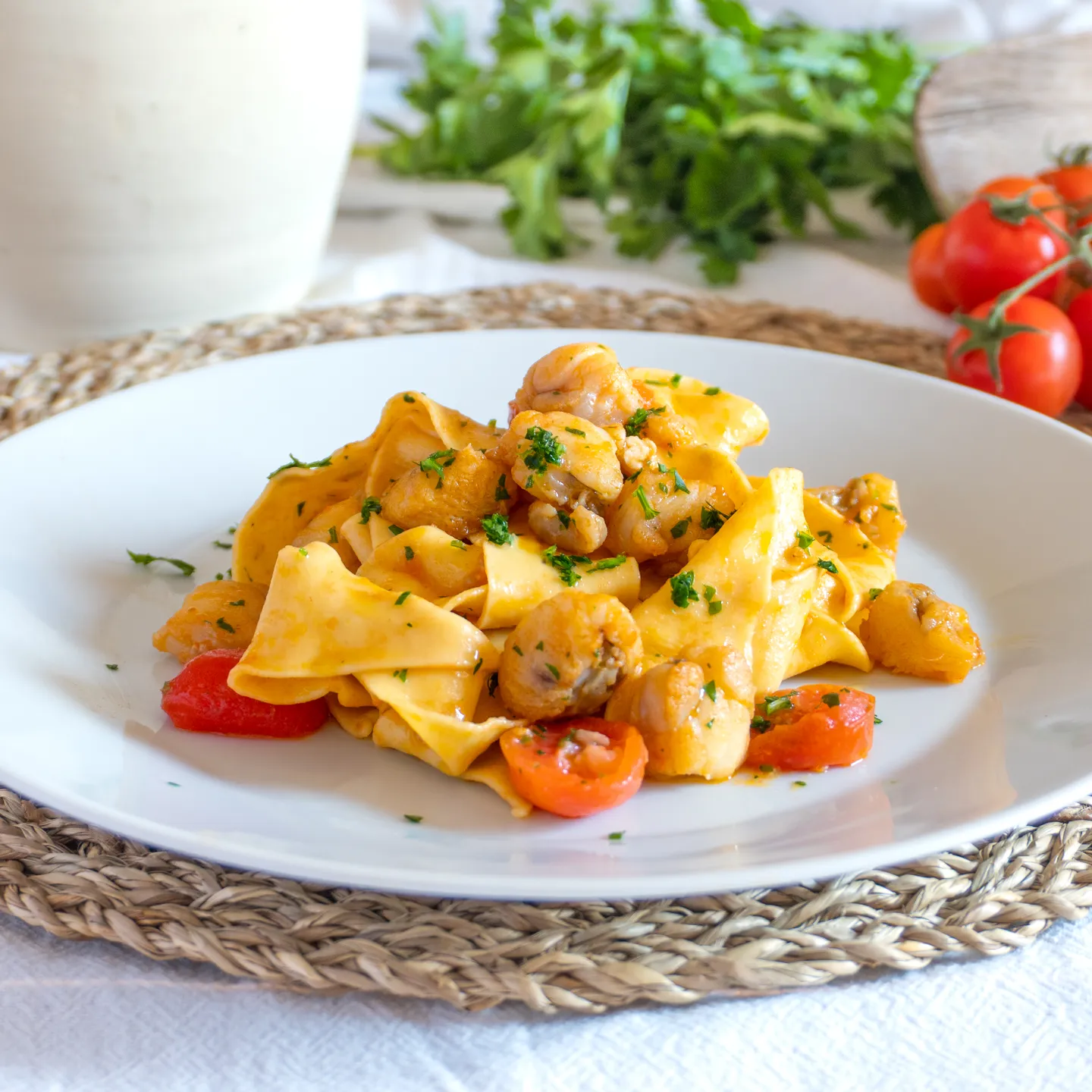 pasta con rana pescatrice casa pappagallo